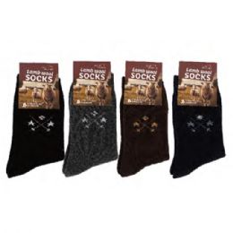 144 Bulk Man Wool Sock Size 10-13