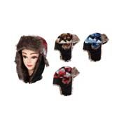 36 Bulk Mens Trapper Hat With Lined Faux Fur, Pull On With Ear Flaps 