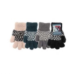 72 Bulk Ladies Touch Winter Stretch Gloves