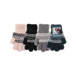 72 Bulk Ladies Touch Winter Stretch Gloves