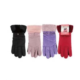 72 Bulk Gloves Women' S Winter Short Wrist Thermal Warm Autumn