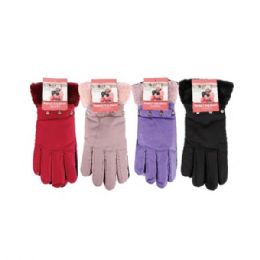 72 Bulk Gloves Women' S Winter Short Wrist Thermal Warm Autumn