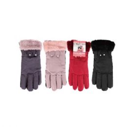 72 Bulk Gloves Women' S Winter Short Wrist Thermal Warm Autumn