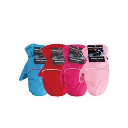 72 Bulk Girls Skiing Gloves Sports Thick Warm