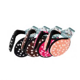 144 Bulk Women's Earmuffs Behind The Head Packable Winter Ear Warmers