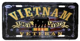 24 Bulk License Plate Vietnam Veteran