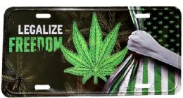24 Bulk License Plate Legalize Freedom