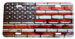 24 Bulk License Plate Usa Flag