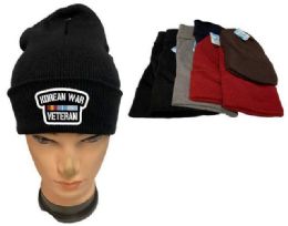 48 Bulk Korean War Veteran Mix Color Winter Beanie