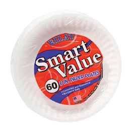 20 Bulk Eilat Paper Plate 6 In 60 Ct Microwave Safe Smart Value