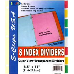 48 Bulk View Index Dividers 8 pk