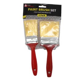 48 Bulk Simply Hardware Paint Brush Set 2 In & 3 In Assorted.sizes