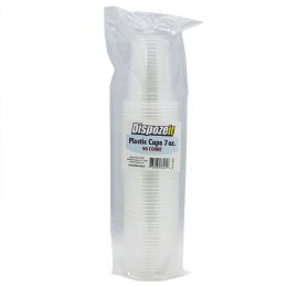 48 Bulk Plastic Cup 7 Oz 50 Ct Clear