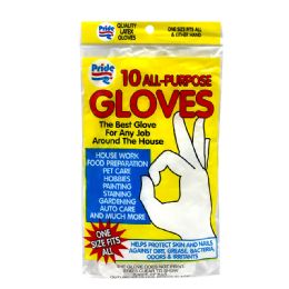 72 Bulk Ezduzzit Vinyl Gloves 10 pk