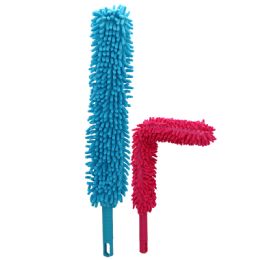 24 Bulk Ezduzzit Chenille Duster 23.75 In With Metal Handle Assorted Colors