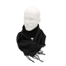 144 Bulk Scarves 1 Ct Black Winter Collection