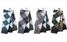 60 Bulk Mens Argyle Dress Socks