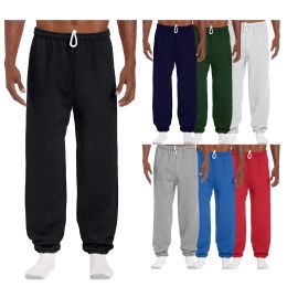 96 Bulk Men's Gildan Sweatpants Assorted Sizes And Colors