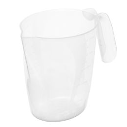 24 Bulk Home Basics Plastic Measuring Cup With Raised Measurement Markings, Clear