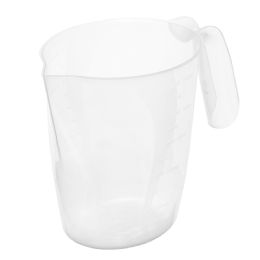 24 Bulk Home Basics Plastic Measuring Cup With Raised Measurement Markings, Clear