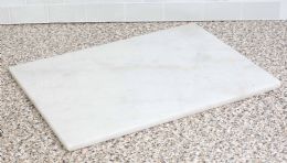 4 Bulk Home Basics 12" X 16" Marble Cutting Board, White