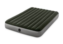 3 Bulk Intex Prestige Durabeam Downy Queen Air Bed With Battery Pump, Green