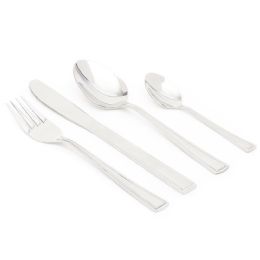 12 Bulk Home Basics Royal 16 Piece Stainless Steel Flatware Set