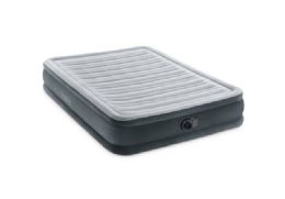 2 Bulk Intex DurA-Beam Comfort Plush Full Air Bed, Grey