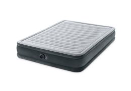 2 Bulk Intex DurA-Beam Deluxe Comfort Plush Queen Air Bed, Grey