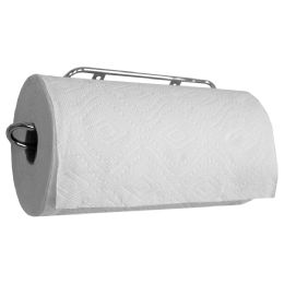 6 Bulk Home Basics Easy Install Wall Mounted Steel Paper Towel Rack, Chrome