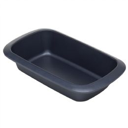 12 Bulk Michael Graves Design Textured NoN-Stick 6gc X 11gc Carbon Steel Loaf Pan, Indigo