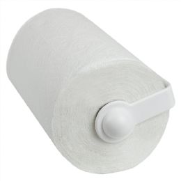 12 Bulk Home Basics Wall Mounted Plastic Paper Towel Holder, White