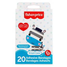 24 Bulk Bandages Kids 20ct Fisher Price Latex Free Boxed