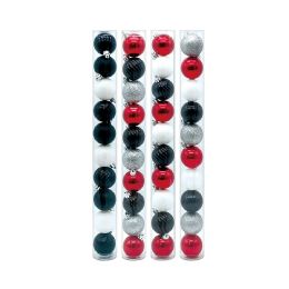 72 Bulk Christmas Ball Ornaments Assorted 10ct