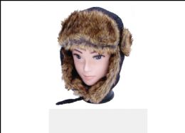 18 Bulk Men Winter Trapper Hat Faux Fur
