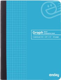 48 Bulk Composition Book QuaD-Ruled 4-1" 100 Ct., Blue