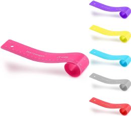 288 Bulk 12" (30cm) Shatterproof Flexible Ruler, Pink