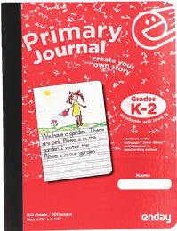 48 Bulk Composition Book Primary Journal 100 Ct., Red