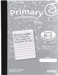 48 Bulk Composition Book Primary 100 Ct. Grey