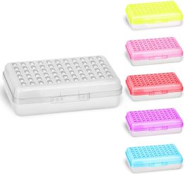 24 Bulk Assorted Color Dots Pencil Case, Gray
