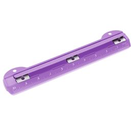 48 Bulk Portable 3-Hole Paper Punch, Purple