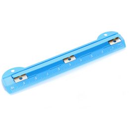 48 Bulk Portable 3-Hole Paper Punch, Blue