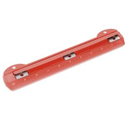 12 Bulk Portable 3-Hole Paper Punch, Red