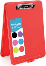 18 Bulk Translucent Clipboard Storage Case, Red