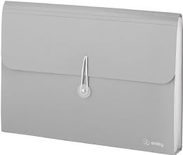 12 Bulk 13-Pocket Letter Size Poly Expanding File, Gray
