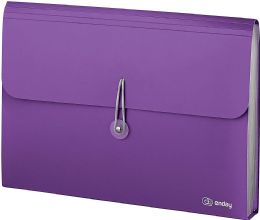 12 Bulk 13-Pocket Letter Size Poly Expanding File, Purple