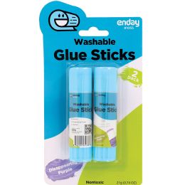 24 Bulk Glue Stick Washable Disappearing Purple 0.7 Oz (21g) 2 Pack