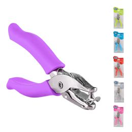 144 Bulk Single Hole Paper Punch With Cushion Grip, Purple