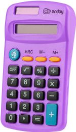 24 Bulk 8-Digit Dual Power Pocket Size Calculator, Purple