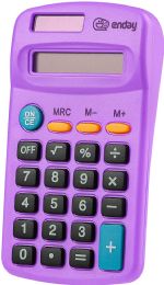 24 Bulk 8-Digit Dual Power Pocket Size Calculator, Purple